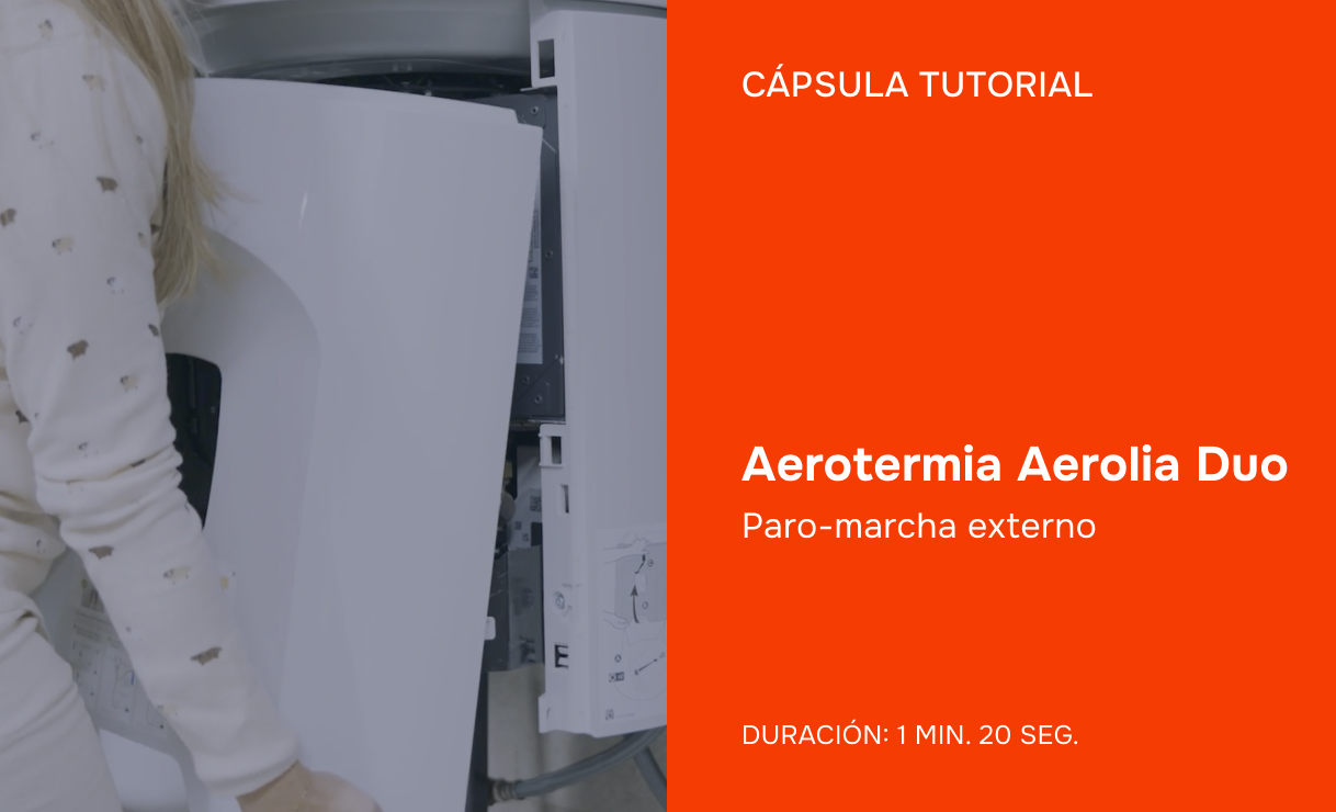 Aerotermia Aerolia Duo - Paro-marcha externo